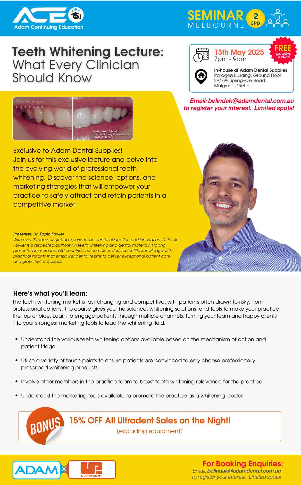 Ultradent May 2025 Seminar